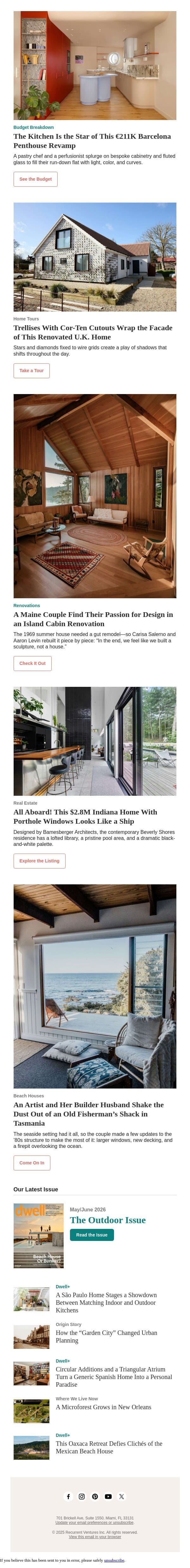 This Mediterranean Home Gets the Makeover of a Lifetime email from Dwell screenshot