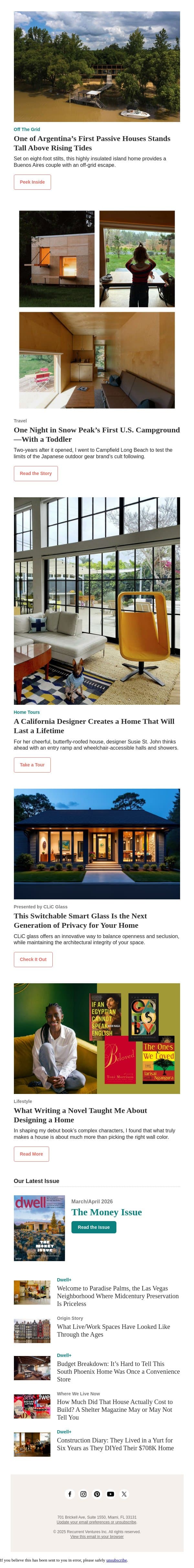 One Night in Snow Peak’s First U.S. Campground—With a Toddler email from Dwell screenshot