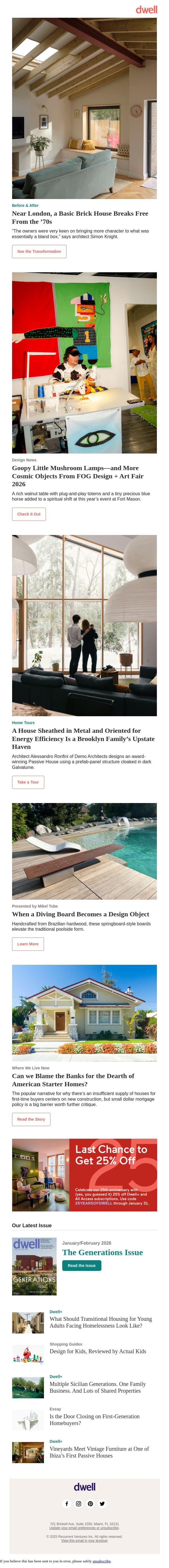 A Brooklyn Family’s Snowy Upstate Haven Is Oriented for Energy Efficiency email from Dwell screenshot