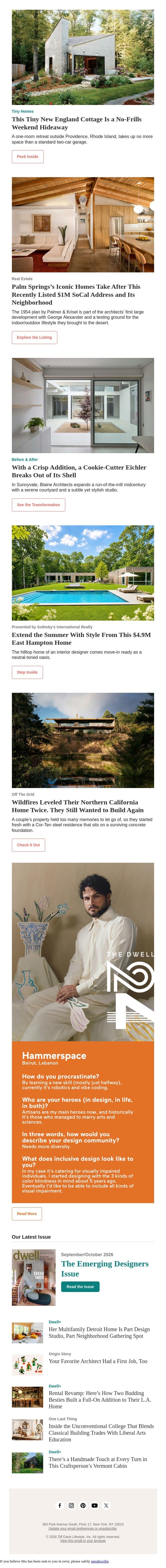 This $1M SoCal Address and Its Neighborhood Inspired the Iconic Palm Springs’s Homes email from Dwell screenshot
