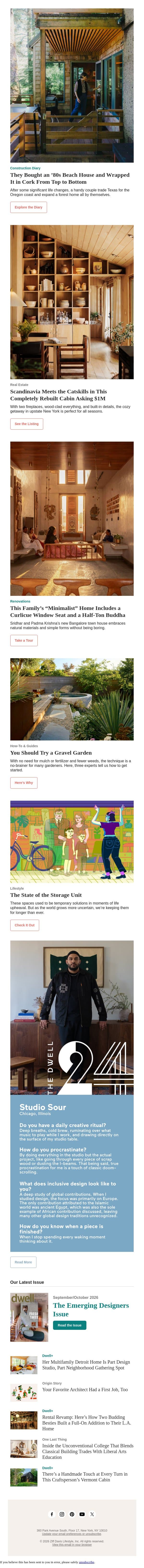 This ’80s Beach House Is Wrapped in Cork From Top to Bottom email from Dwell screenshot