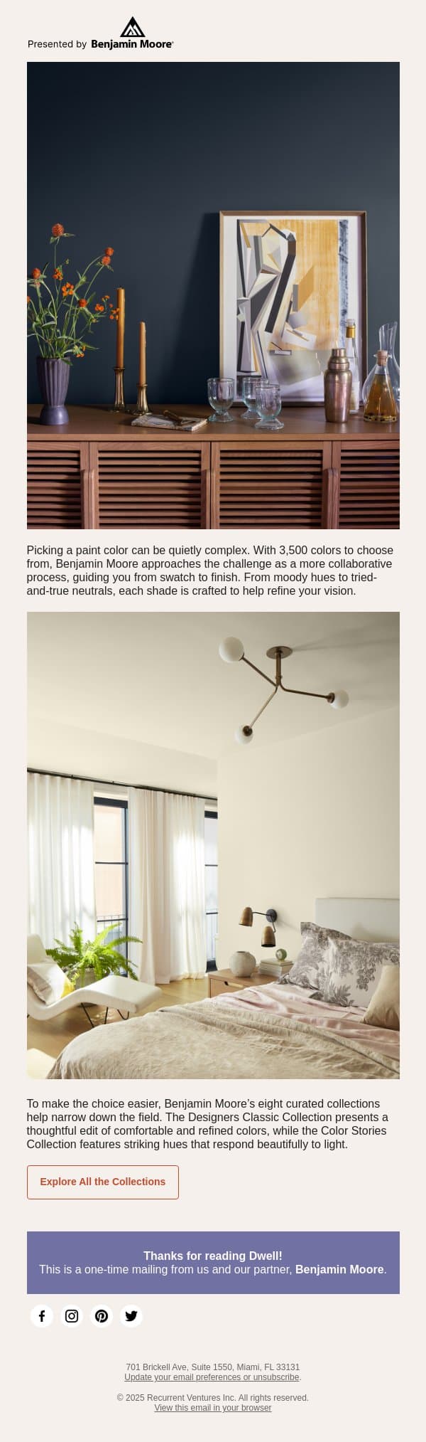 Navigating the Nuances of Paint Color email from Dwell screenshot
