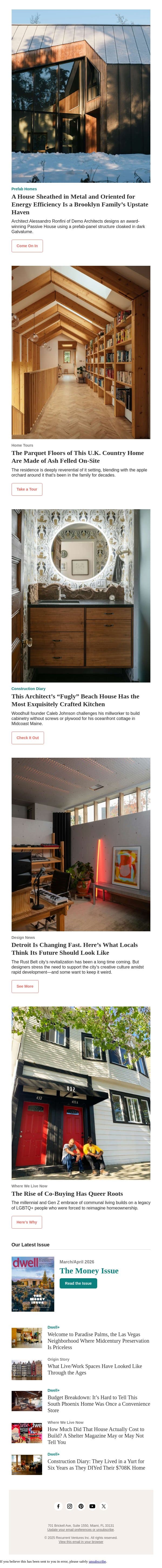 Detroit Is Changing Fast. Here’s What Locals Are Saying About the Future of the City email from Dwell screenshot