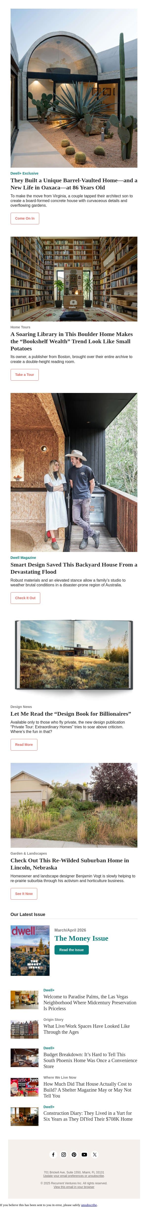 This Design Book Is for Billionaires…Where’s the Fun in That? email from Dwell screenshot