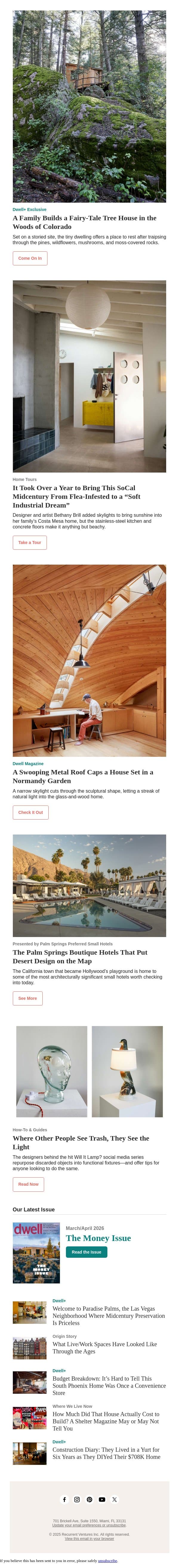This SoCal Midcentury Went From Flea-Infested to a “Soft Industrial Dream” email from Dwell screenshot