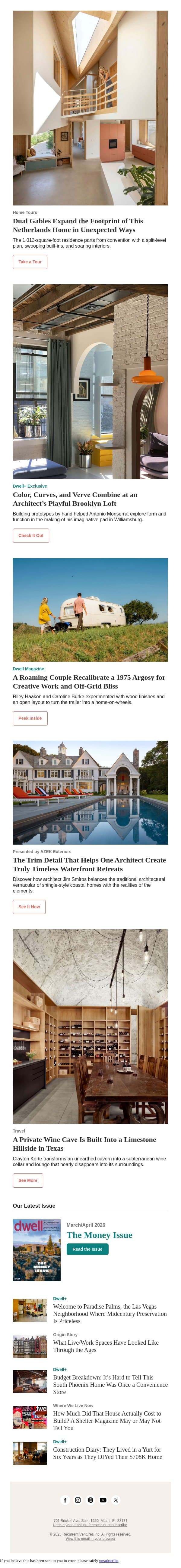 This House’s Gables Make It Seem Way Bigger Than 1,000-Square-Feet email from Dwell screenshot