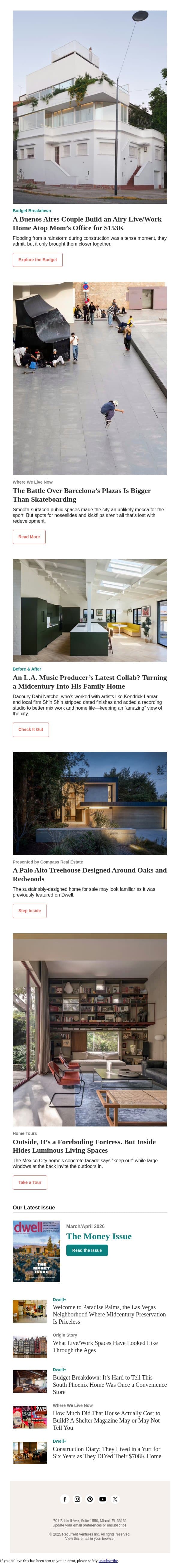 They Built Their Dream Home for $153K—Above Mom’s Office email from Dwell screenshot