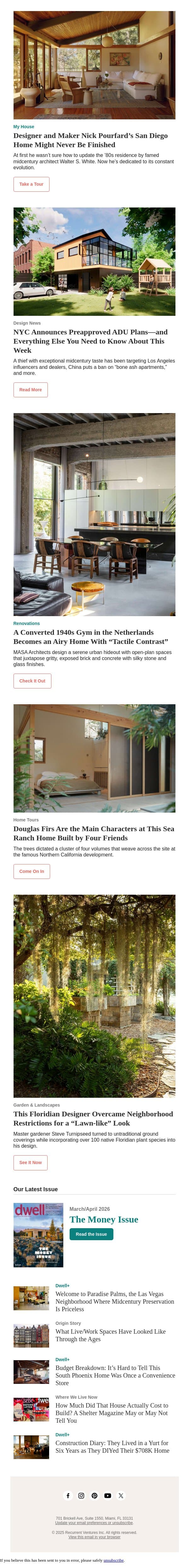 Four Friends Join Forces to Reimagine This Single-Family Home at Sea Ranch email from Dwell screenshot