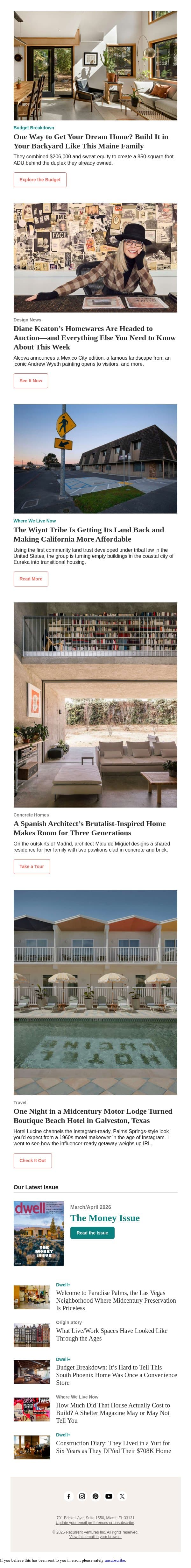 One Way to Get Your Dream Home? Build It in Your Backyard email from Dwell screenshot