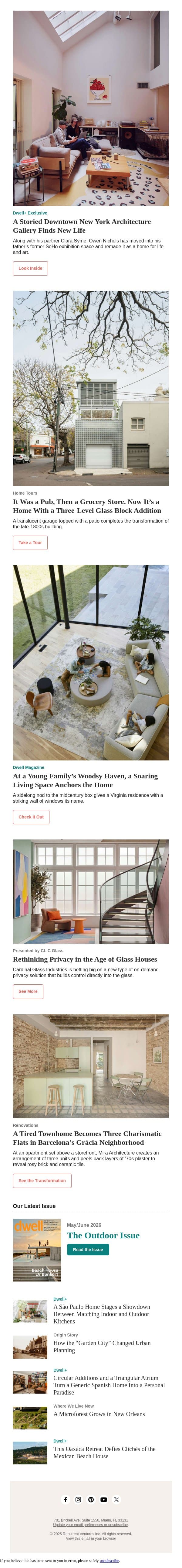 This Sydney Residence Had Many Lives Before It Became a Home email from Dwell screenshot