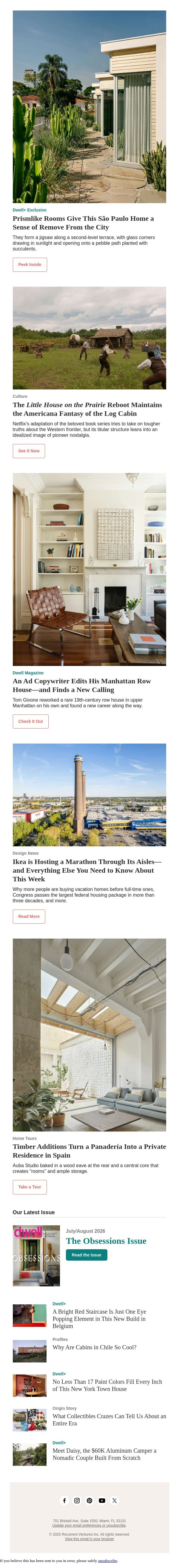 The “Little House on the Prairie” Reboot Proves the Americana Fantasy of the Log Cabin Is Alive and Well email from Dwell screenshot