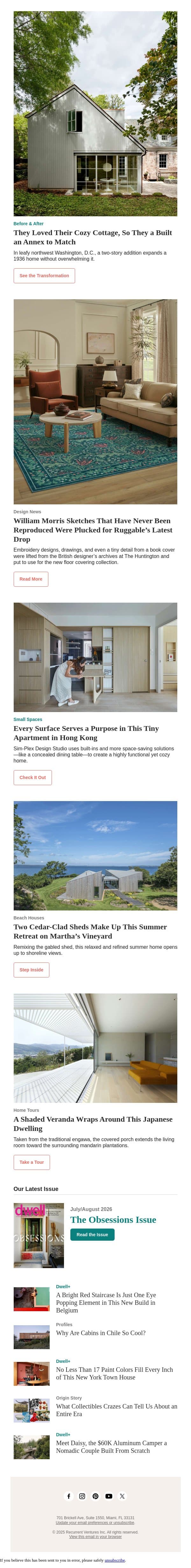 Not a Single Surface Goes to Waste in This Tiny Apartment email from Dwell screenshot