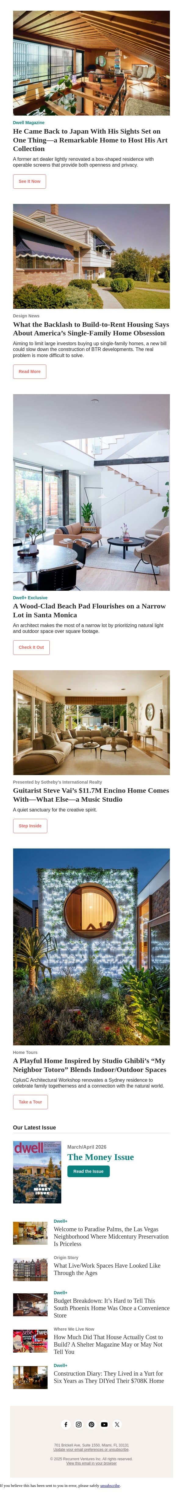 Studio Ghibli’s “My Neighbor Totoro” Inspired This Home email from Dwell screenshot