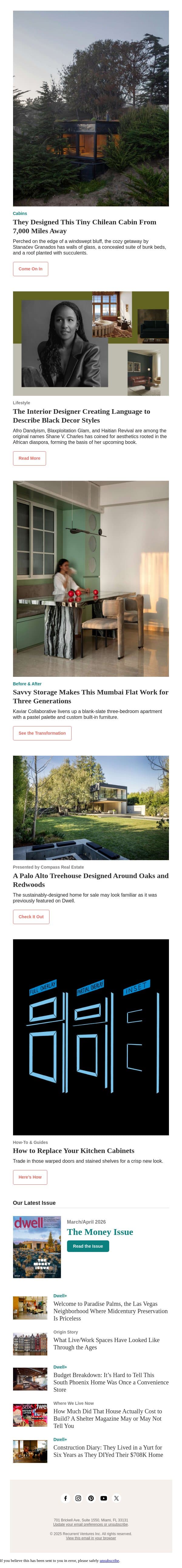 They Designed This Tiny Cabin From 7,000 Miles Away email from Dwell screenshot