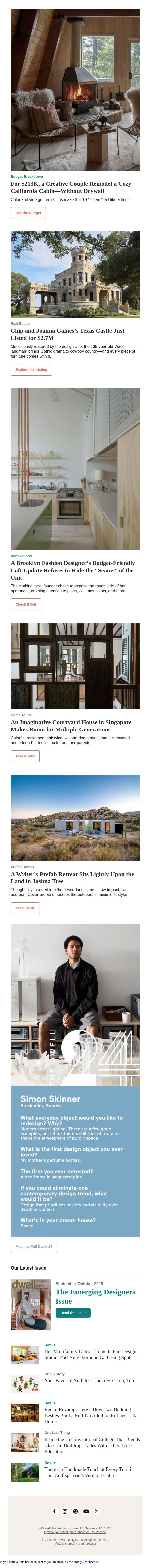This Texas Castle Just Hit the Market for $2.7M email from Dwell screenshot