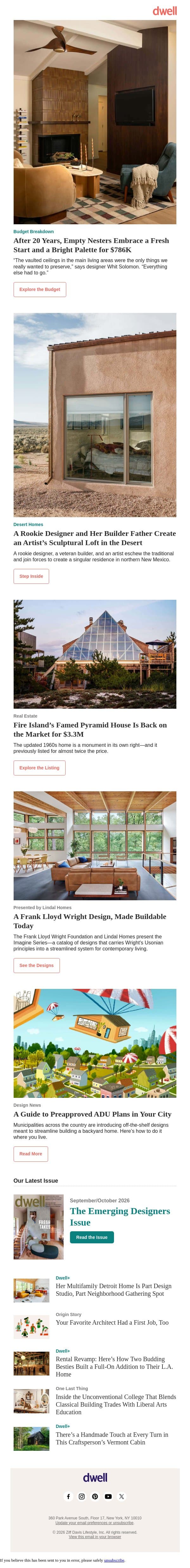 Fire Island’s Famed Glass Pyramid Home Makes a Valid Point for $3.3M email from Dwell screenshot