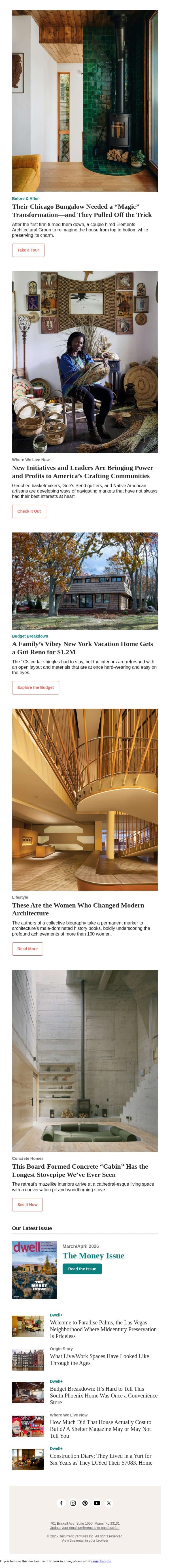 These Kitchen Arches Are What the Architect Calls “Placemaking Portals” email from Dwell screenshot
