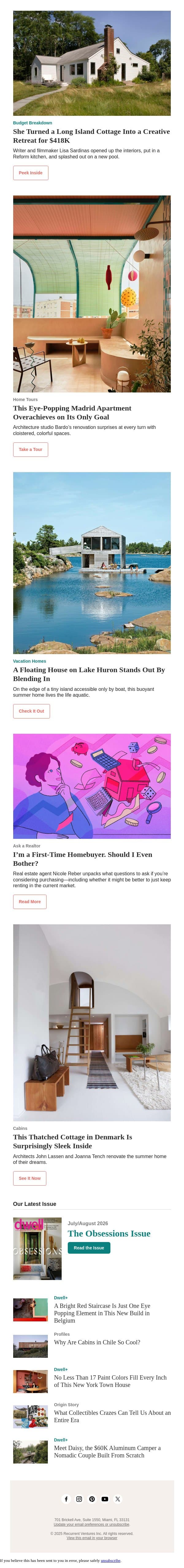 Thinking About Buying a Home? We Asked a Realtor if It’s Worth Bothering email from Dwell screenshot