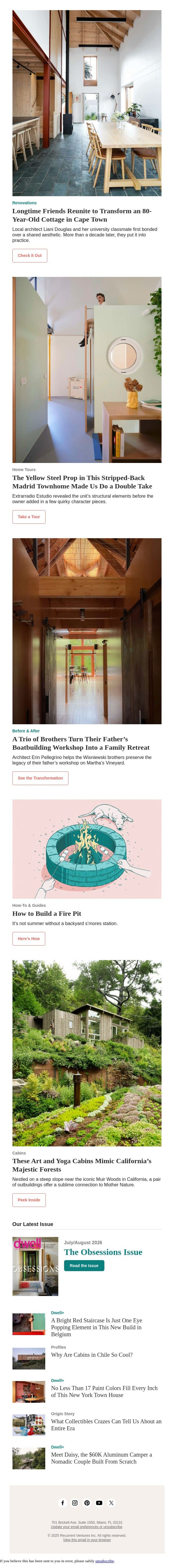 This Renovation Was All About Scaling Back to the Basics email from Dwell screenshot