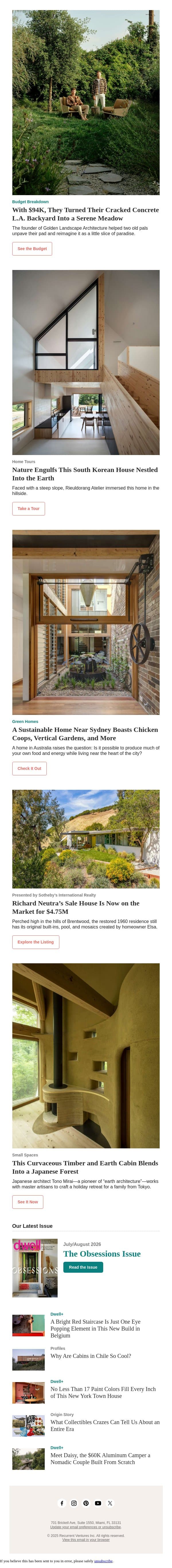 They Transformed Their Concrete Backyard Into a Lush Oasis for $94K email from Dwell screenshot