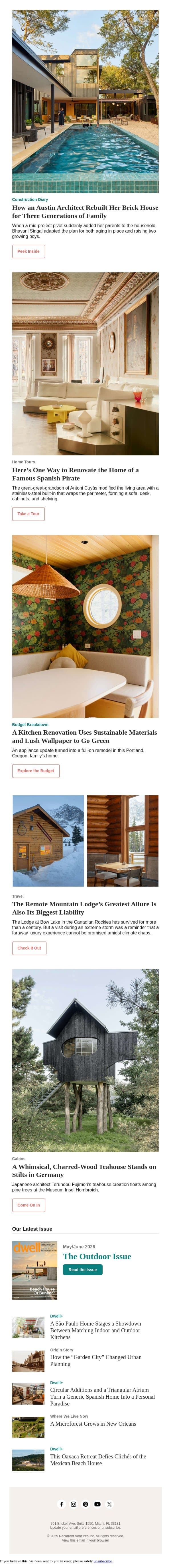 Starting With a Notorious Pirate, This Home Has Been Passed Down for Generations email from Dwell screenshot
