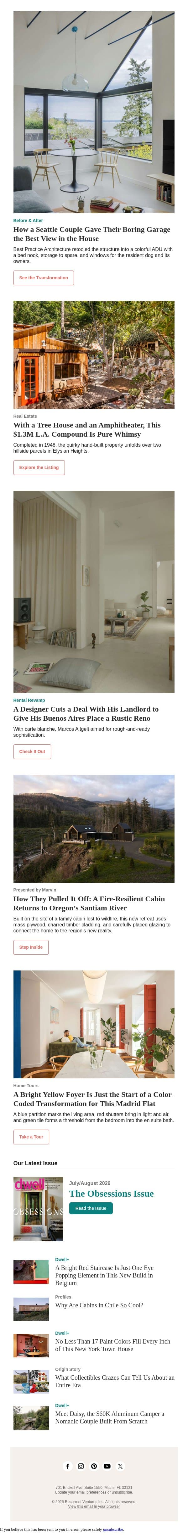 This $1.3M Compound Is Whimsymaxxing With a Tree House and a Rainbow-Tiled Amphitheater email from Dwell screenshot