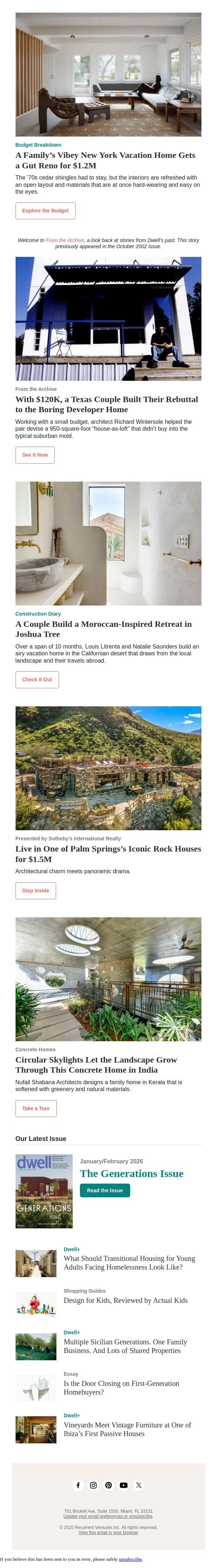 This New York Vacation Home Gets a $1.2M Gut Reno email from Dwell screenshot