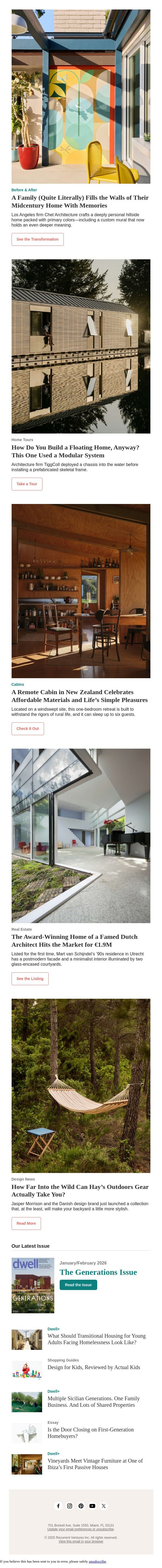 How Do You Build a Floating Home, Anyway? This One Used a Modular System email from Dwell screenshot