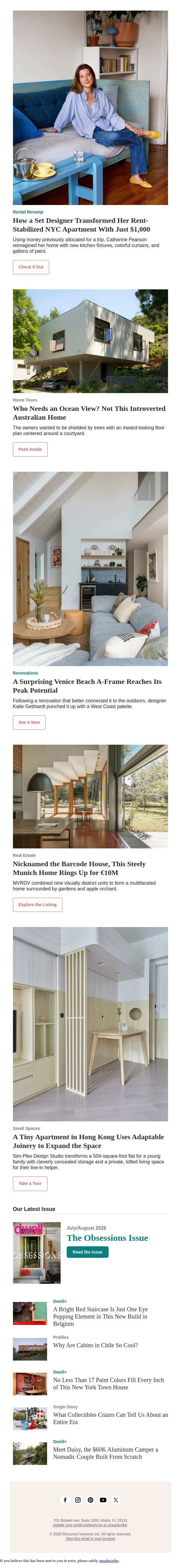 This €10M Home, Nicknamed the Barcode House, Checks Out email from Dwell screenshot