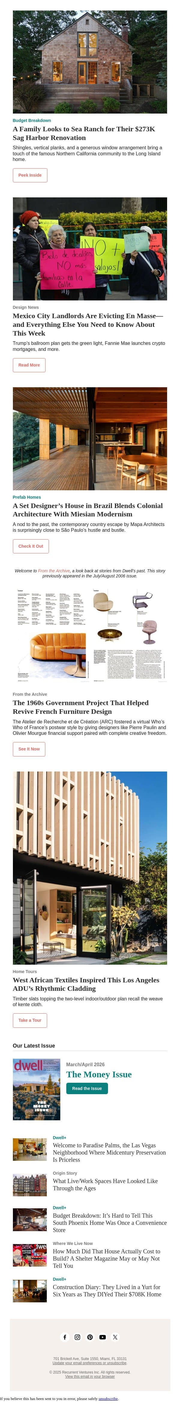 The 1960s Government Project That Helped Revive French Furniture Design email from Dwell screenshot