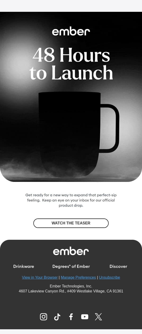 48 HOURS email from Ember screenshot