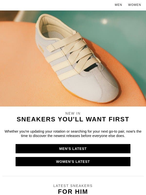 New sneakers from Axel Arigato, adidas, Puma, & more email from END.