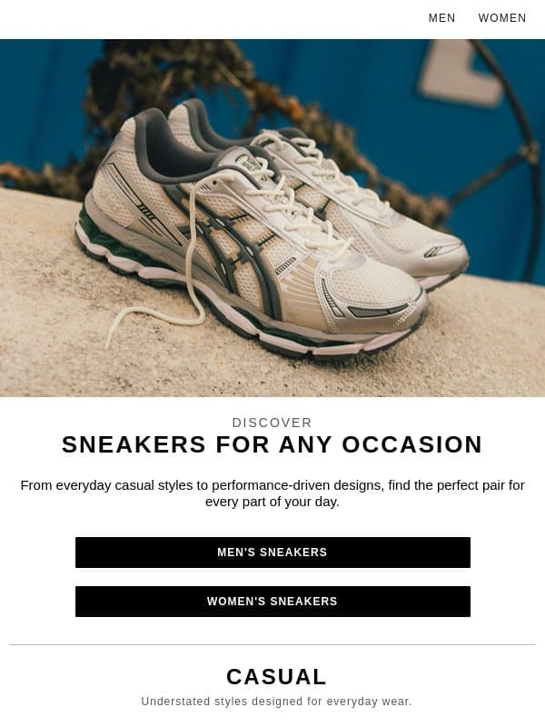 Your next pair is here: adidas, Nike, New Balance & more email from END.