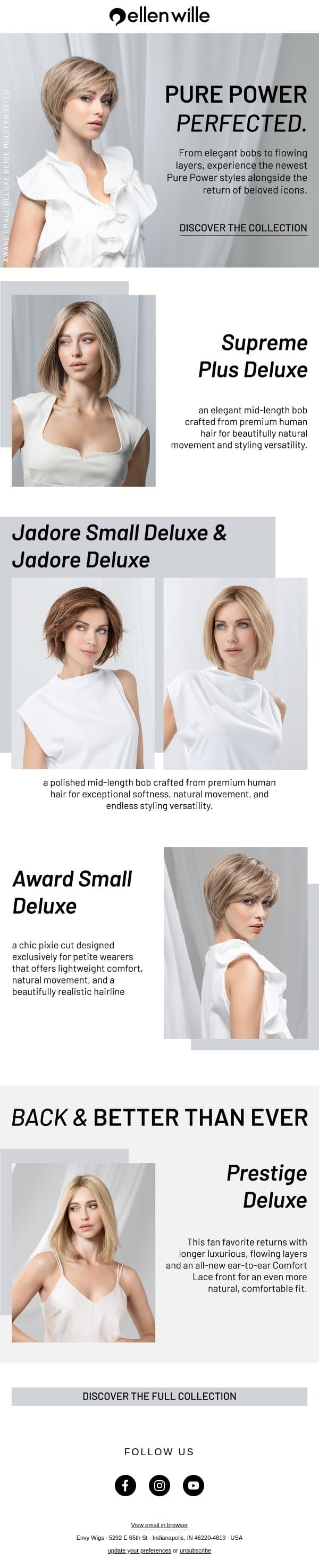 Introducing Ellen Wille Pure Power: Luxury in Every Strand email from Envy screenshot