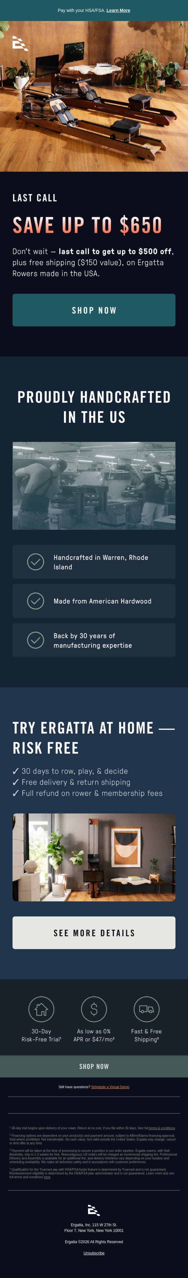 The countdown is on email from Ergatta screenshot