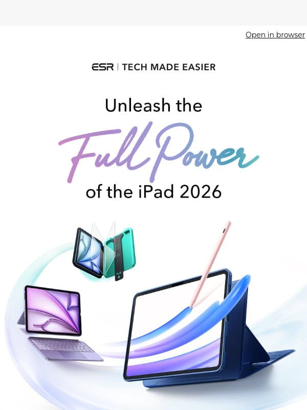 Unleash the Full Power of Your iPad 2026 | ESR email from ESR