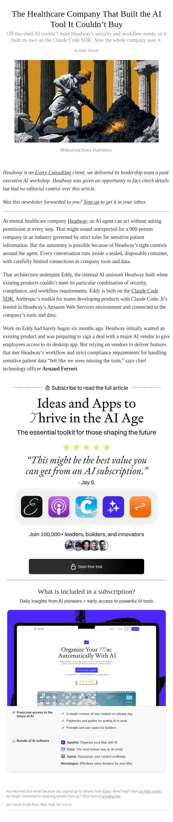 The Healthcare Company That Built the AI Tool It Couldn’t Buy email from Every screenshot