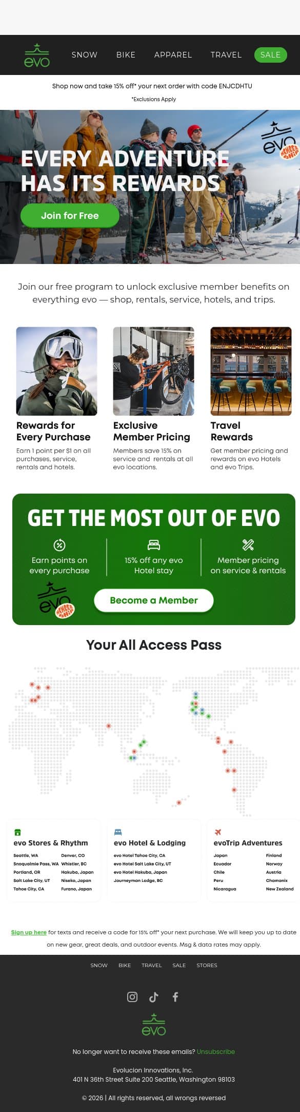 Almost There - Set Up Your evo Account in Seconds email from Evo screenshot