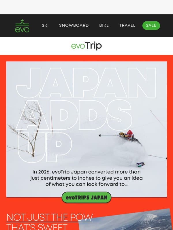 Japan Stacks Up - With Eeeeeeverything email from Evo