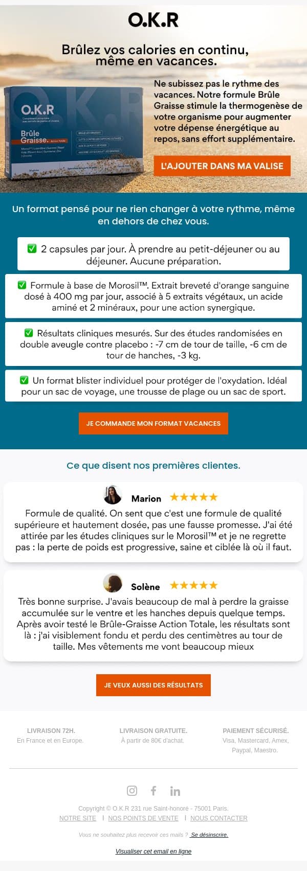 -7 cm de tour de hanches email from Feed. screenshot
