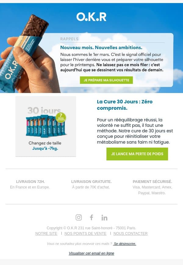 🏁 New Month, New Goals : Top départ pour votre silhouette de printemps email from Feed. screenshot