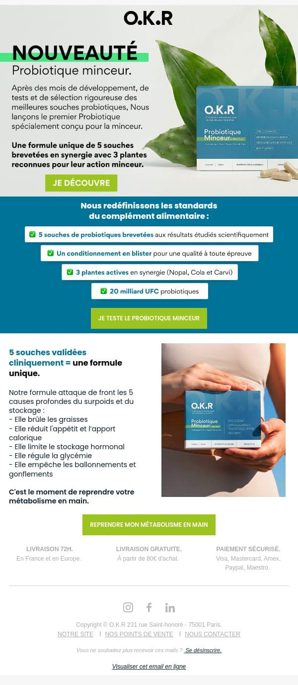 🌱 Nouveau : notre Plant-biotique est arrivé ! email from Feed. screenshot