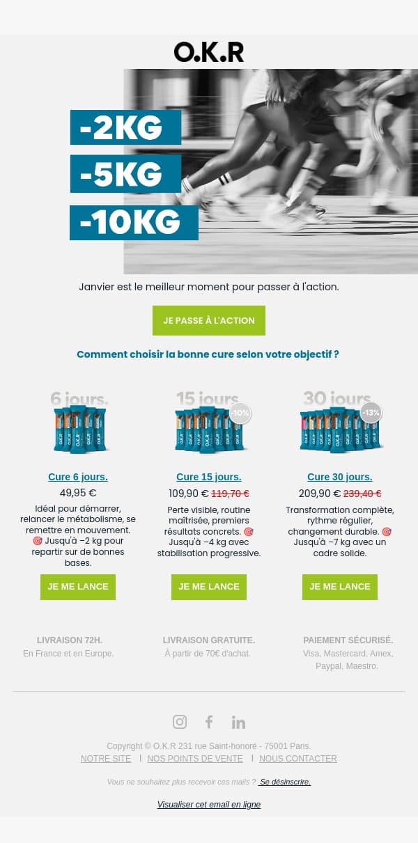 ✨ Transformez vos résolutions en résultats email from Feed. screenshot