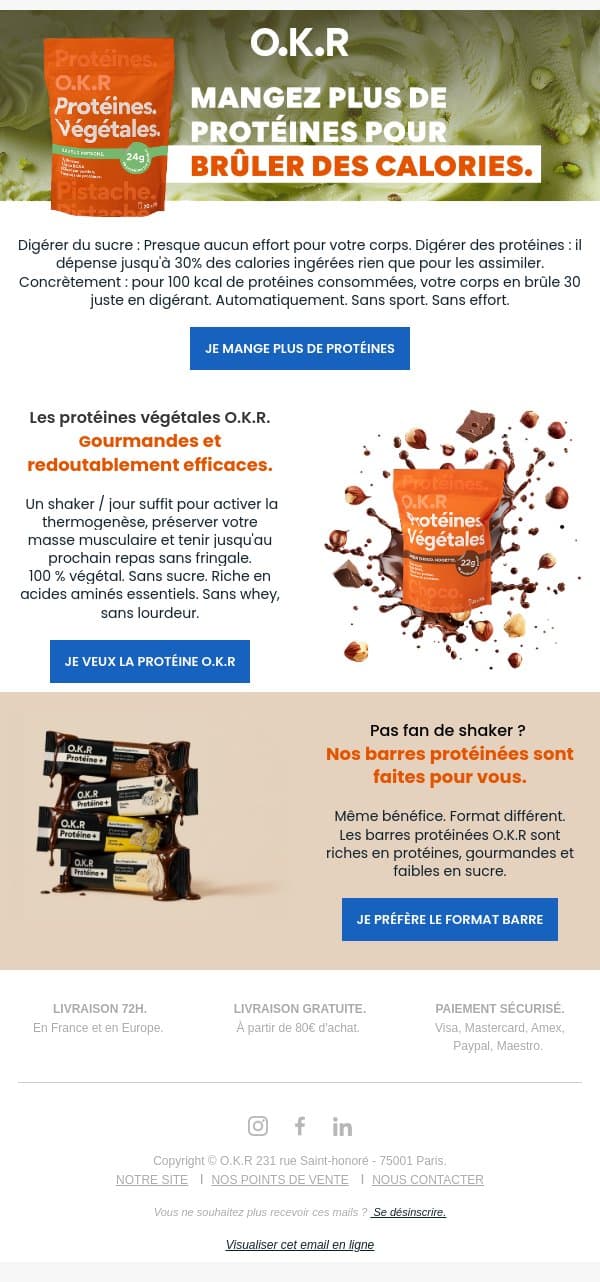 🔥 Brûler des calories en mangeant ? email from Feed. screenshot