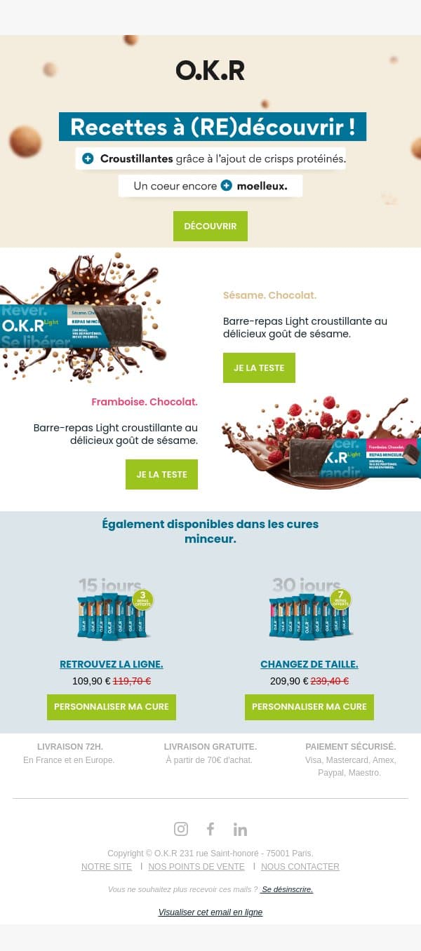 🚨 Rappel : Nouvelle texture toujours plus gourmande email from Feed. screenshot