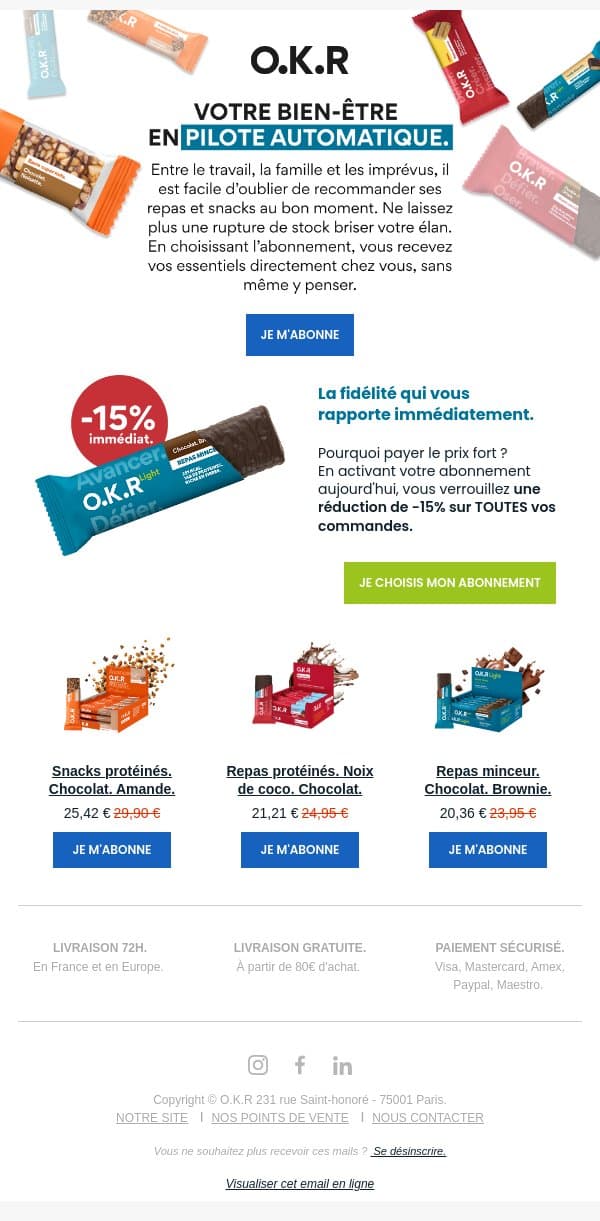 🔄 Automatisez vos résultats. -15% à vie. email from Feed. screenshot