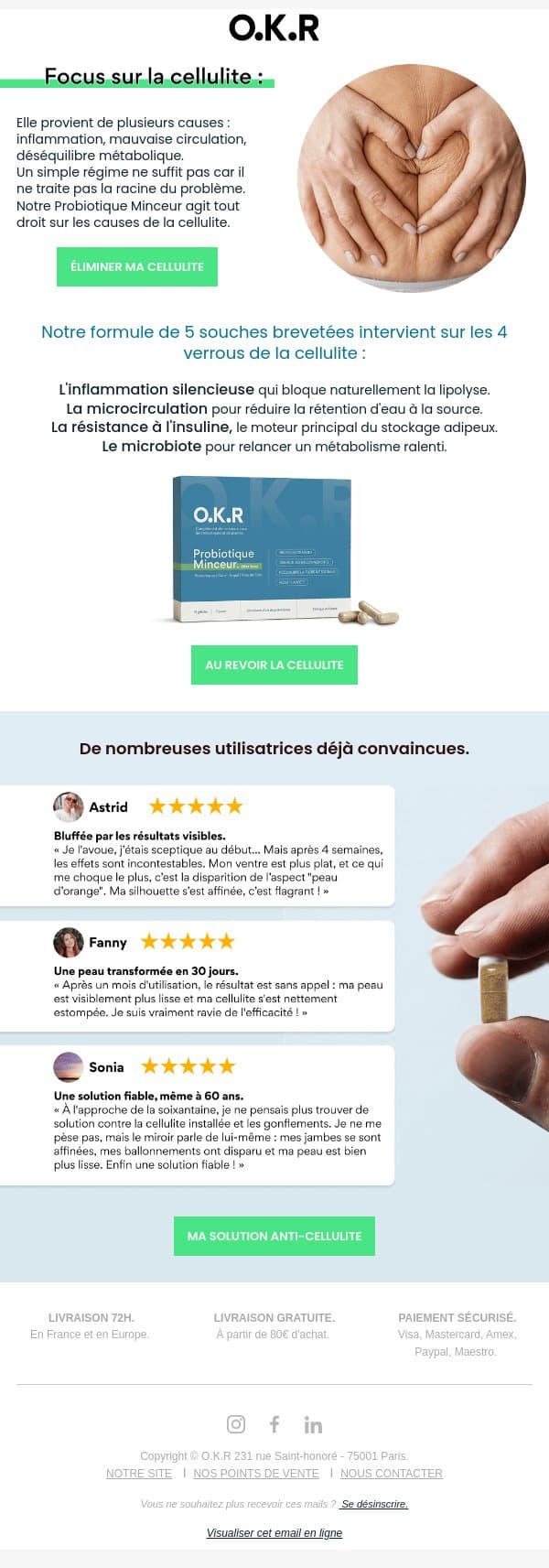 🌱 Votre anti-cellulite naturel email from Feed. screenshot