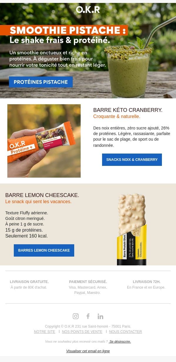 Elles ont été élues saveurs de l'été ☀️ email from Feed. screenshot