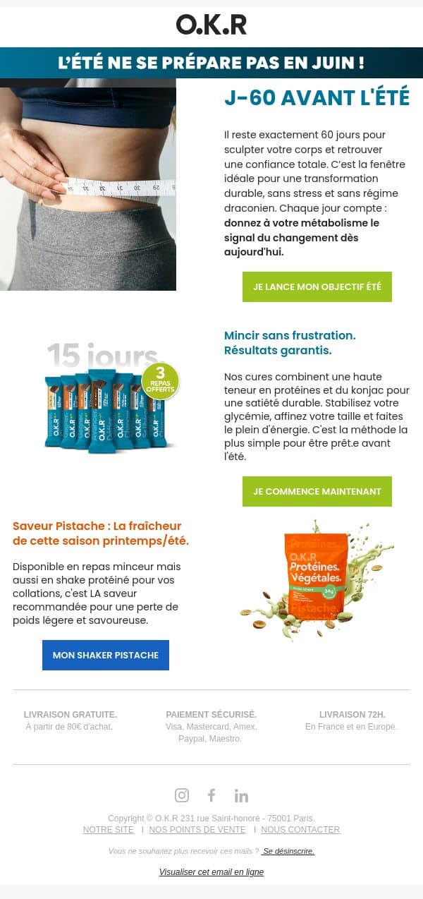 🗓️ J-60 avant l'été : On commence maintenant ! email from Feed. screenshot
