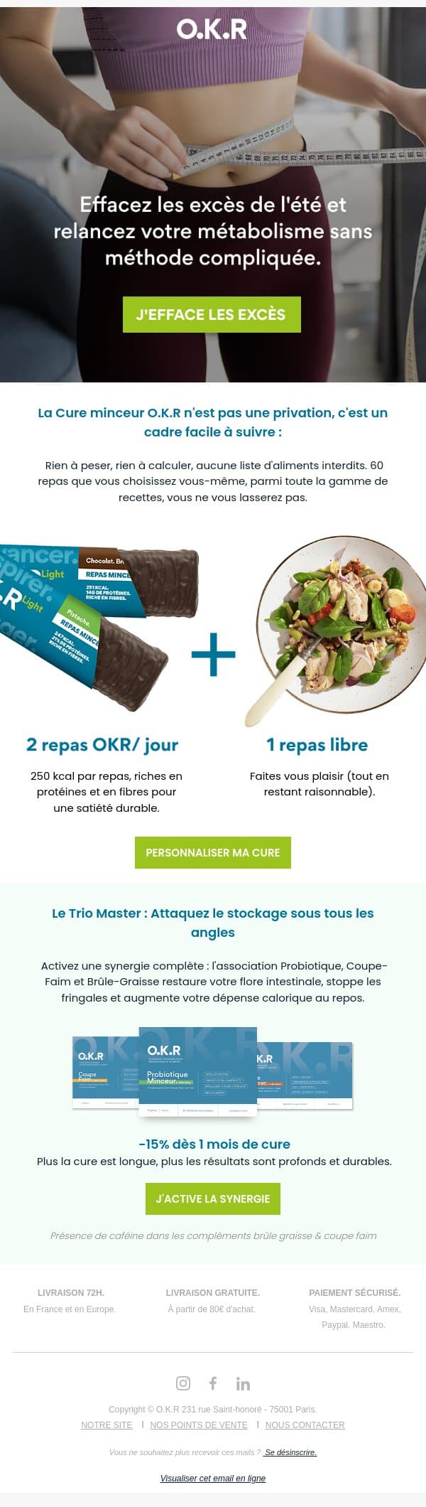 ⚖️ Effacez les excès de l'été email from Feed. screenshot